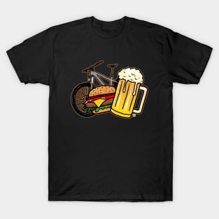 Bike, Burger and Beer T-Shirt